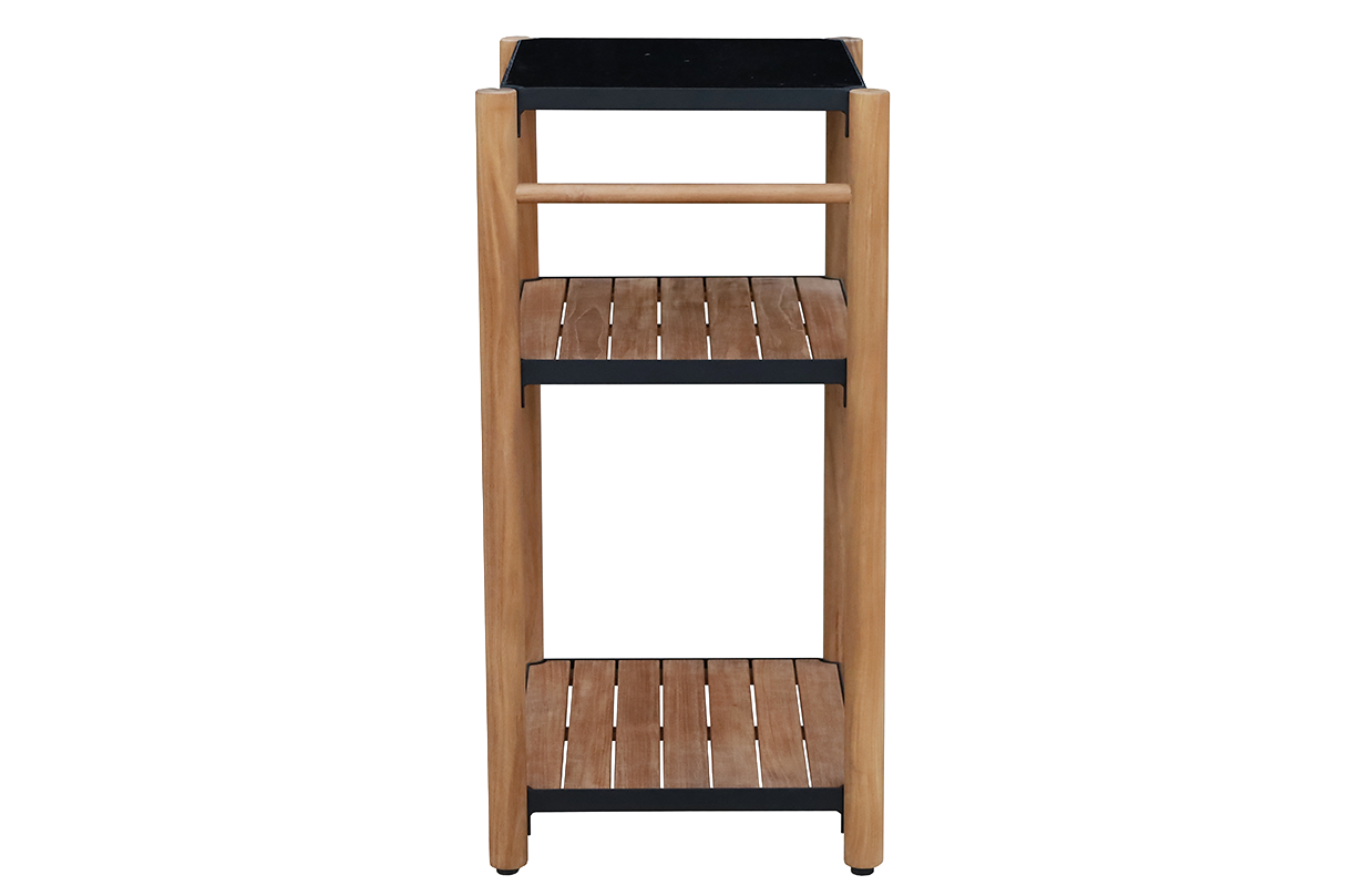 Dora teak barbecue table with granite top 50 x 40 cm