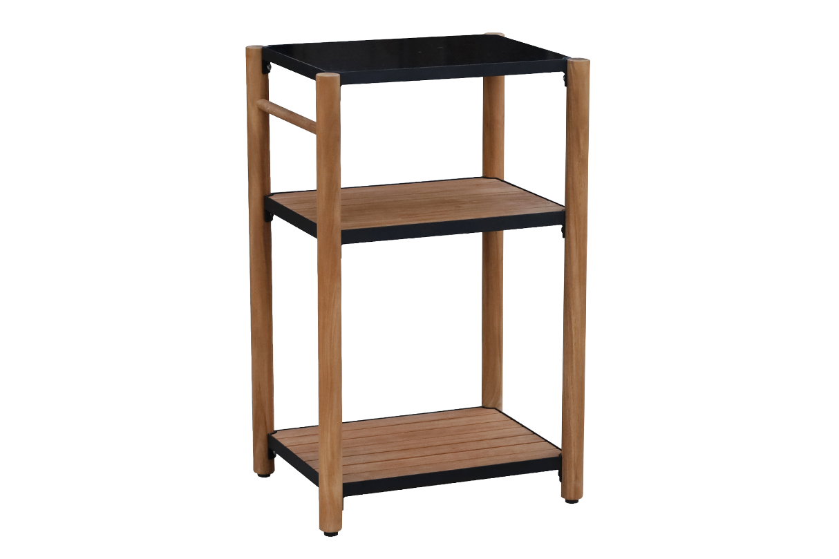 Dora teak barbecue table with granite top 50 x 40 cm