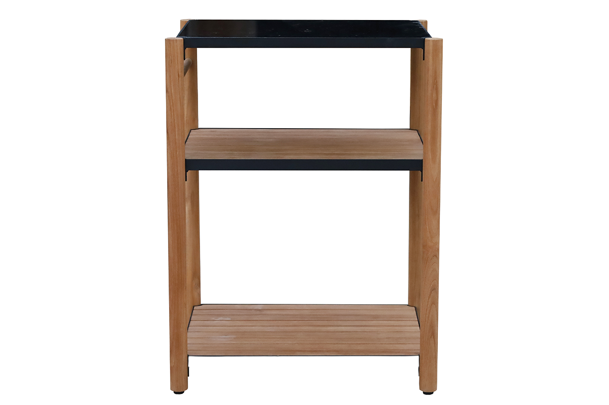 Dora teak barbecue table with granite top 60 x 50 cm