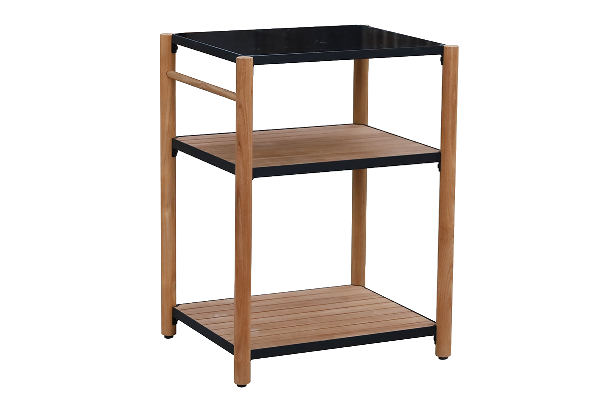Dora teak barbecue table with granite top 60 x 50 cm