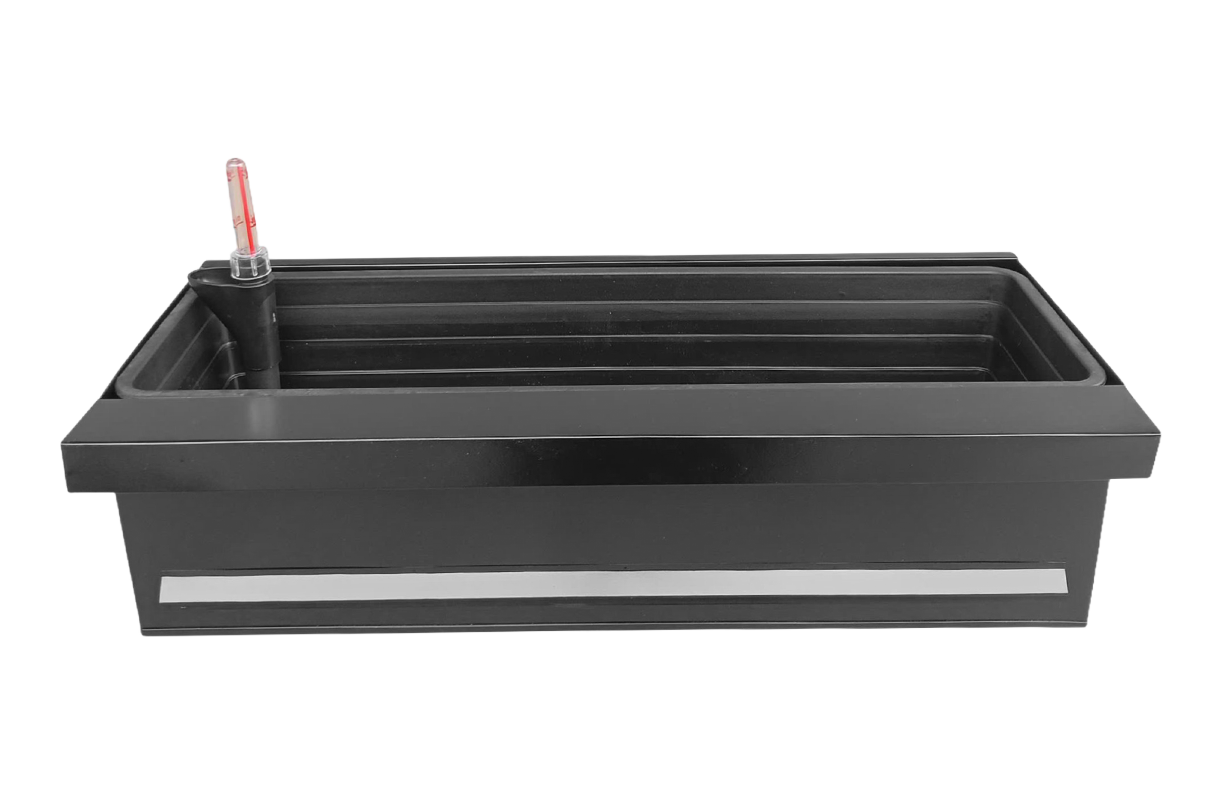 Esther black balcony flower box with self-watering system 60 / 80 cm