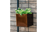 Fiona copper plant box for wall grid 14 x 14 / 17 x 17 cm