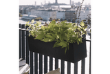 Liva black balcony flower box 60 / 80 / 100 cm