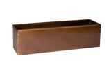 Liva copper balcony flower box without bracket 60 / 80 / 100 cm