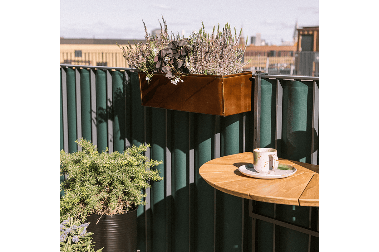 Liva copper balcony flower box 60 / 80 / 100 cm