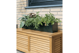 Liva dark green balcony flower box without bracket 60 / 80 / 100 cm