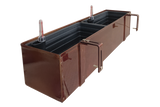 Liva copper balcony flower box with self-watering system 60 / 80 / 100 cm