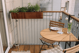 Liva copper balcony flower box with self-watering system 60 / 80 / 100 cm