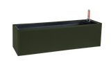Liva dark green balcony flower box with self-watering system 60 / 80 / 100 cm