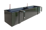 Liva dark green balcony flower box with self-watering system 60 / 80 / 100 cm