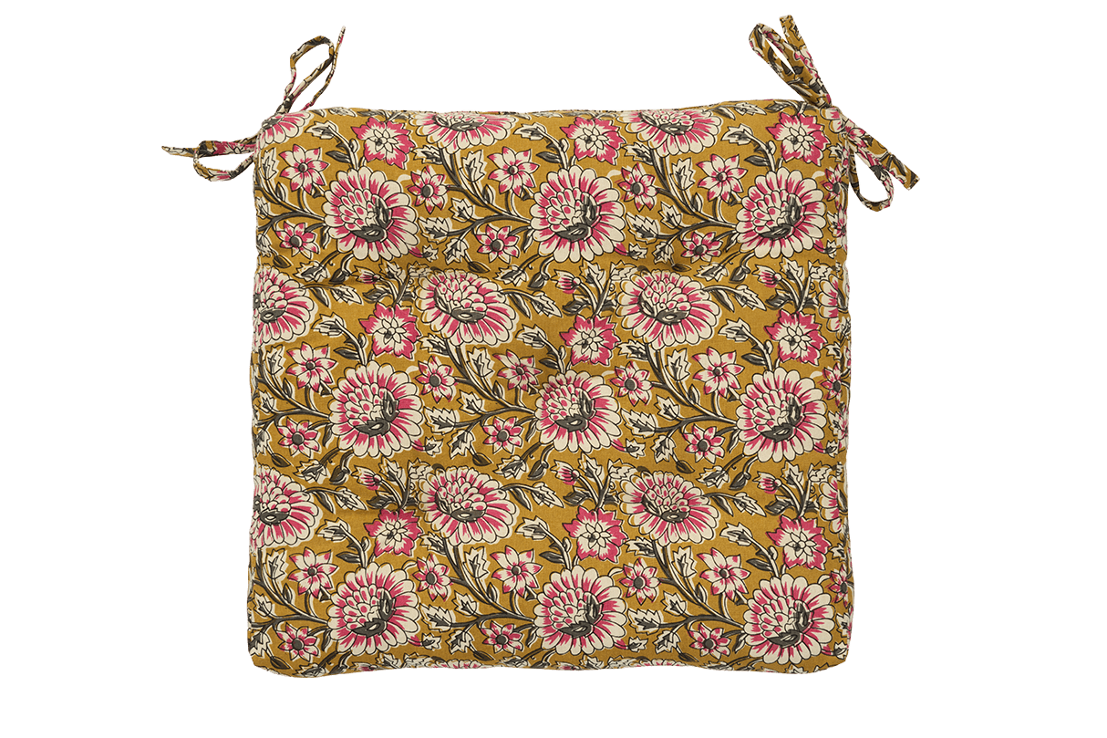 Printed seat cushion 45 x 45 cm