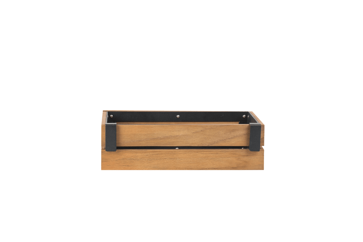 Mille teak plant box for wall grid 30 x 21 cm
