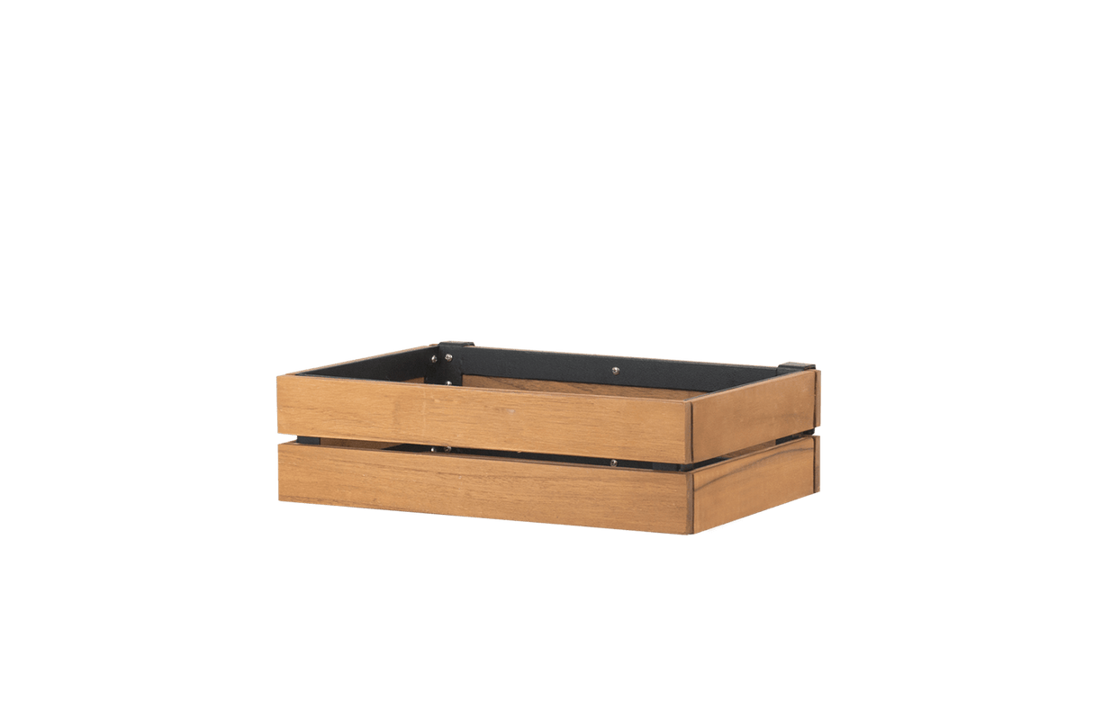 Mille teak plant box for wall grid 30 x 21 cm