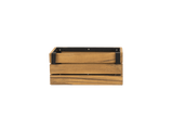 Mille teak plant box for wall grid 30 x 17 cm
