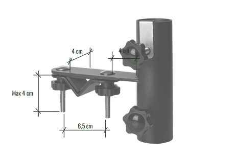 Milo parasol bracket for round handrails