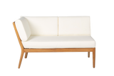 Sienna teak high back lounge sofa - left