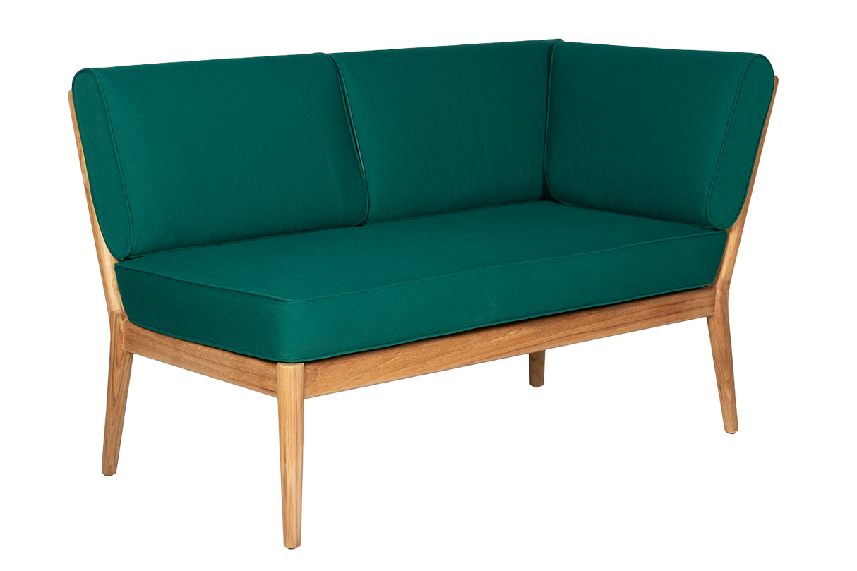 Sienna teak high back lounge sofa - right