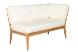 Sienna teak high back lounge sofa - right