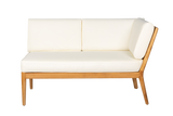 Sienna teak high back lounge sofa - right