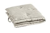 Striped offwhite grey mattress 60 x 100 cm