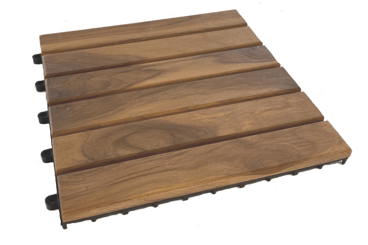 Sandra teak floor tiles