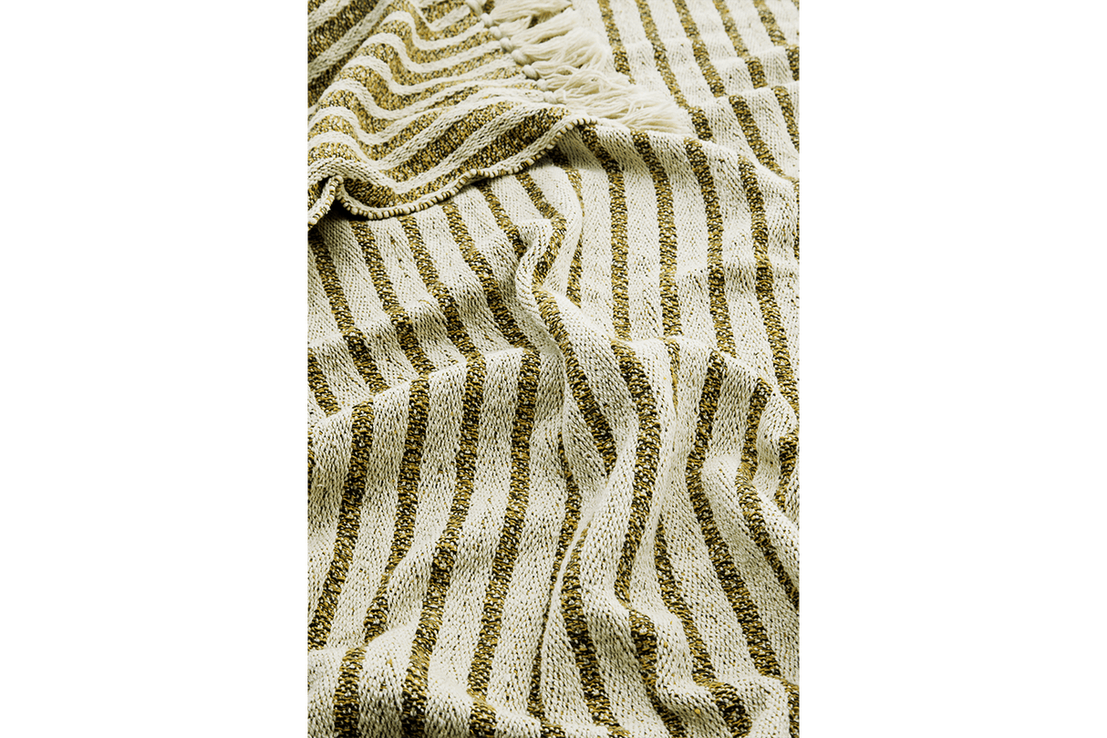 Recycled cotton throw 125 x 175 cm