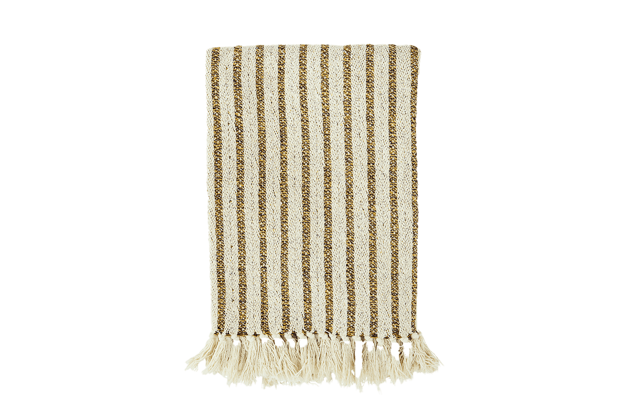 Recycled cotton throw 125 x 175 cm