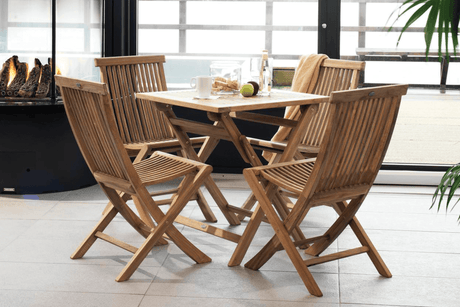 Turin teak folding table 70 x 70 cm