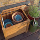 Agnes teak storage bench 50 cm