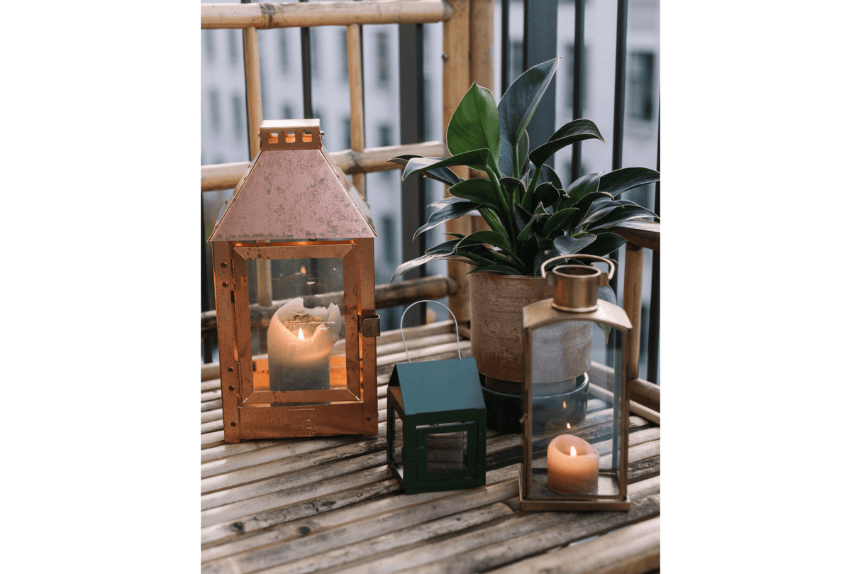A2 living copper lantern 17 x 33,5 cm