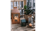 A2 living copper lantern 17 x 33,5 cm