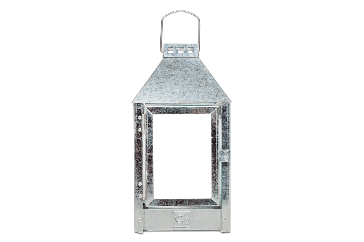 A2 living galvanized iron lantern 17 x 33,5 cm