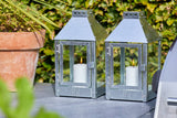 A2 living galvanized iron lantern 17 x 33,5 cm
