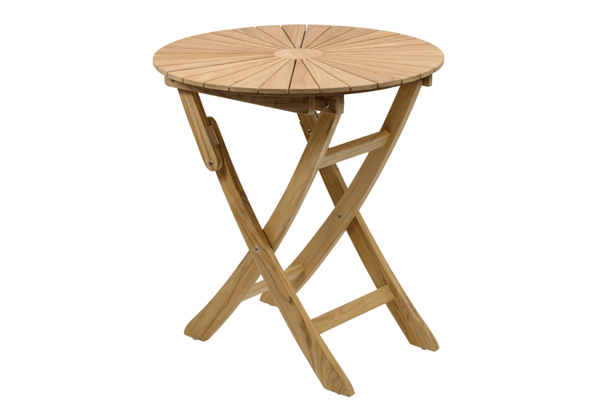 Rozette teak folding table Ø70 cm
