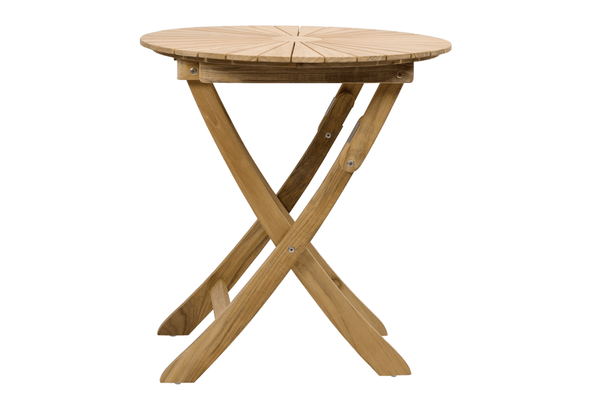 Rozette teak folding table Ø70 cm