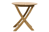 Rozette teak folding table Ø70 cm