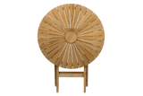 Rozette teak folding table Ø70 cm