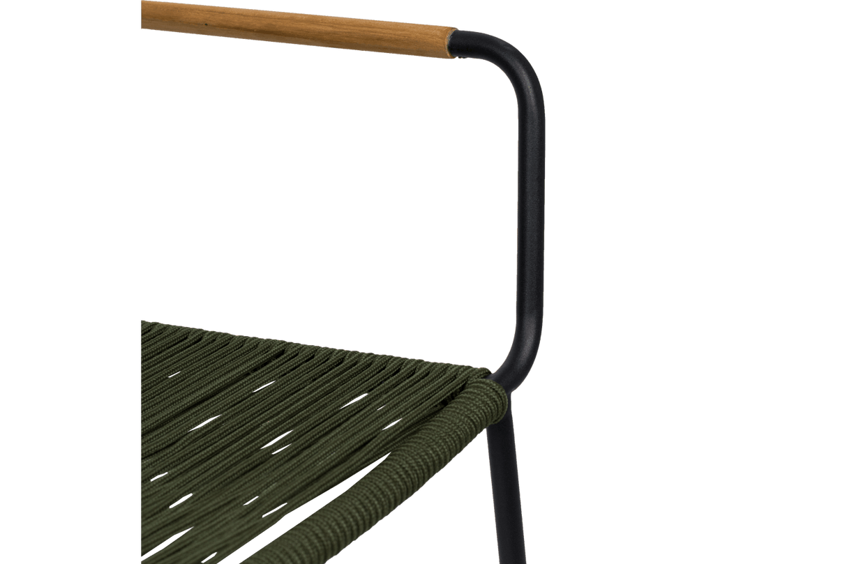 Freja wicker chair with armrest