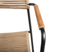 Freja wicker chair with armrest