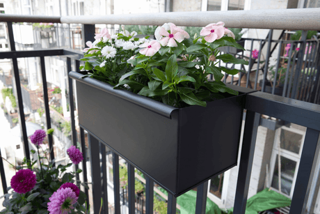 Esther black balcony flower box 40 / 60 / 80 cm