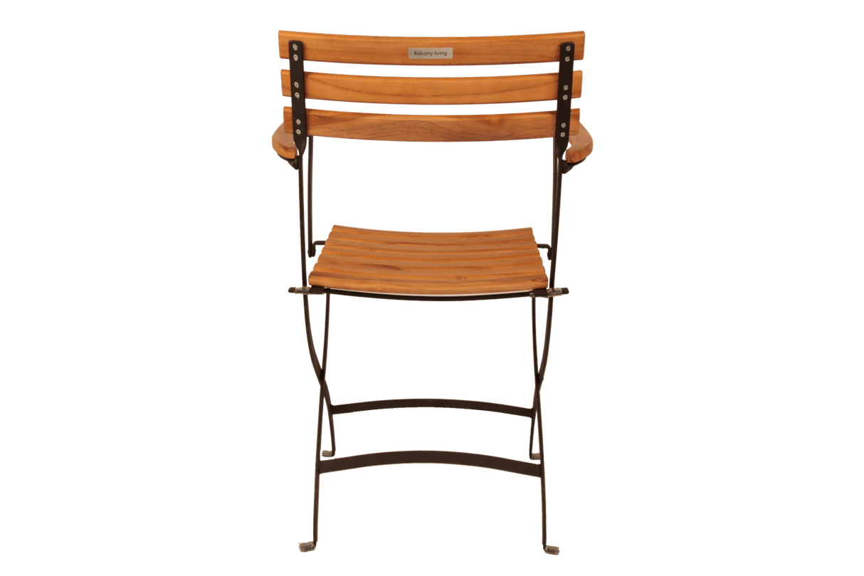Katinka eucalyptus folding chair with armrest