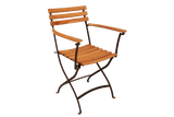 Katinka eucalyptus folding chair with armrest