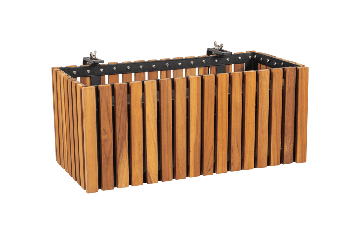 Molly teak balcony flower box 40 / 60 / 80 cm