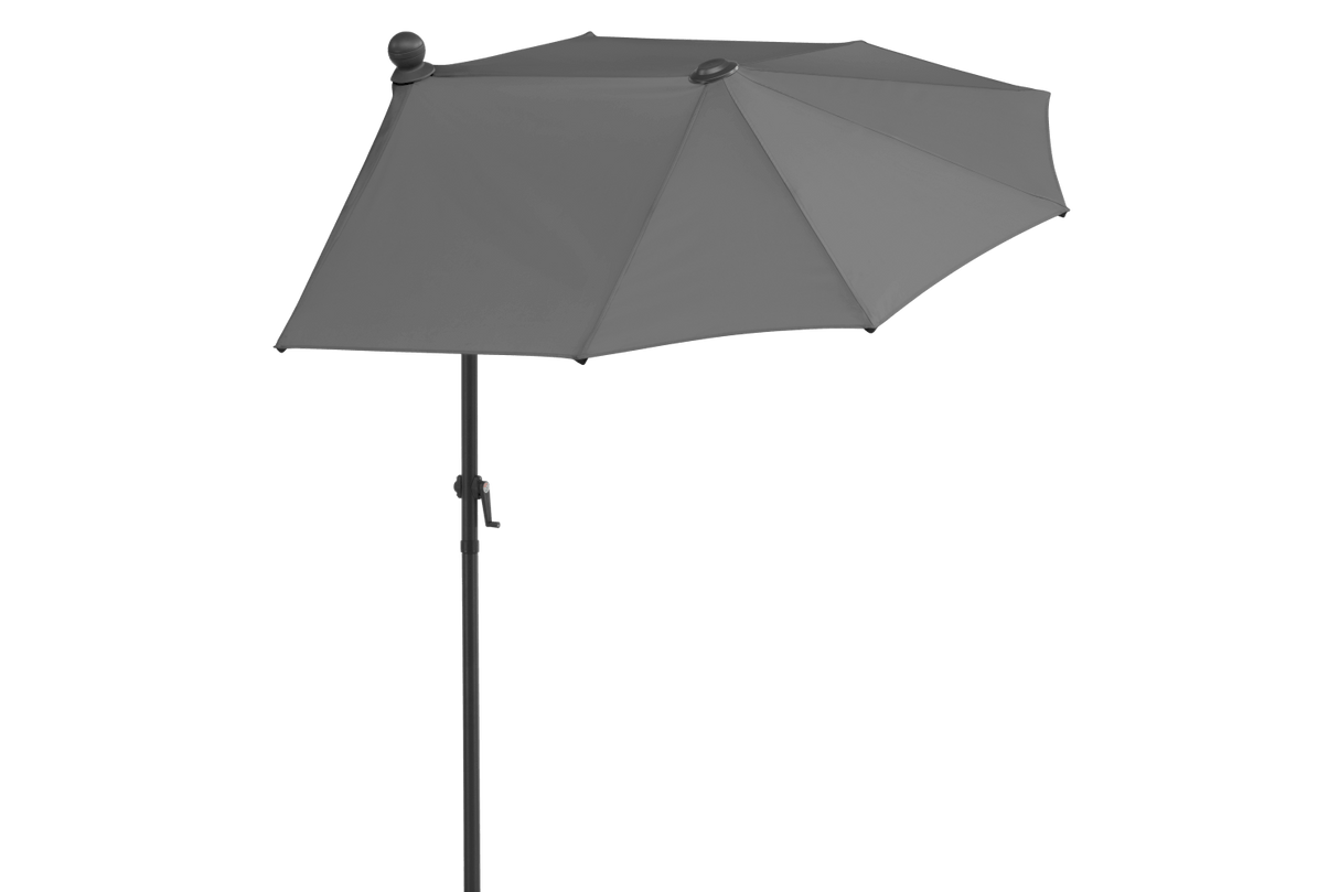 Salerno solid color parasol with hoist and tilt 150 x 150 cm