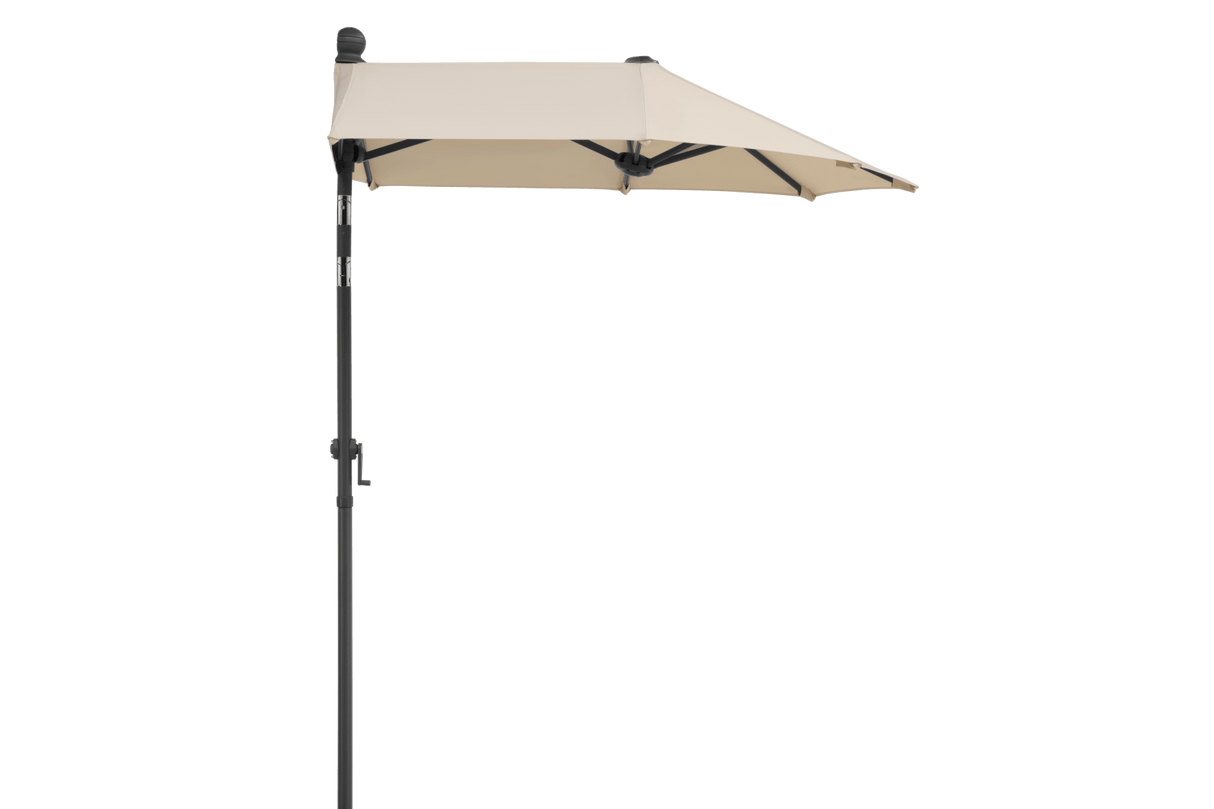 Salerno solid color parasol with hoist and tilt 150 x 150 cm