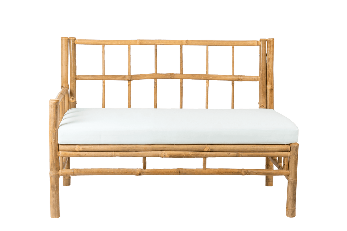 Beate bamboo lounge sofa - left