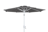 Cambre solid color parasol with a white pole Ø200 cm
