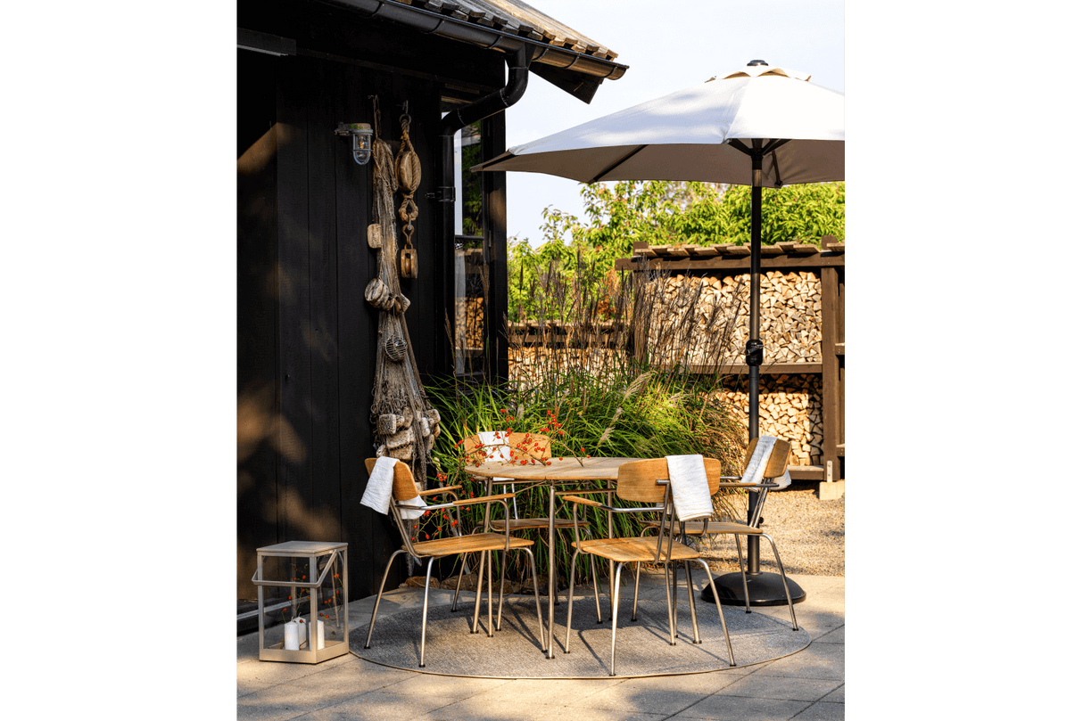 Cambre solid color parasol with tilt Ø200 cm