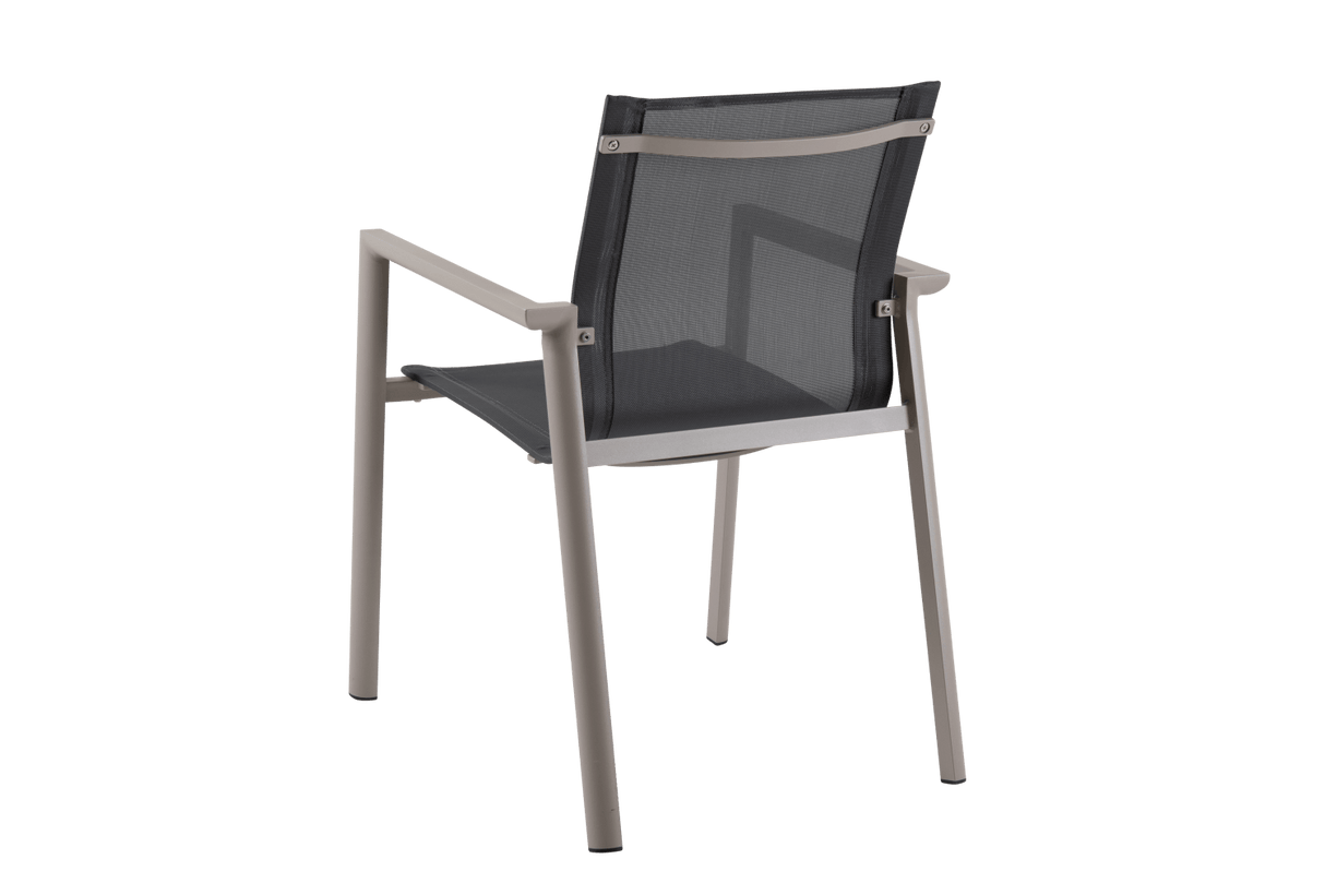 Delia stackable chair with armrest