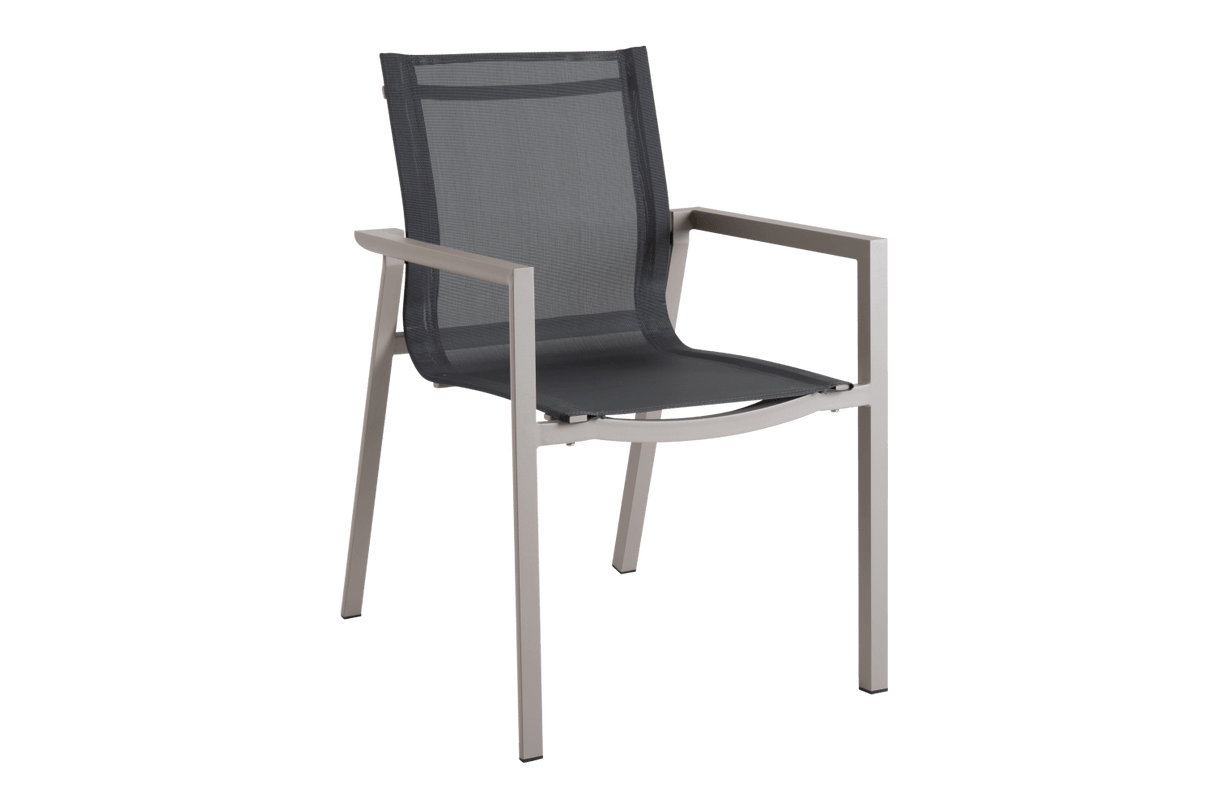 Delia stackable chair with armrest
